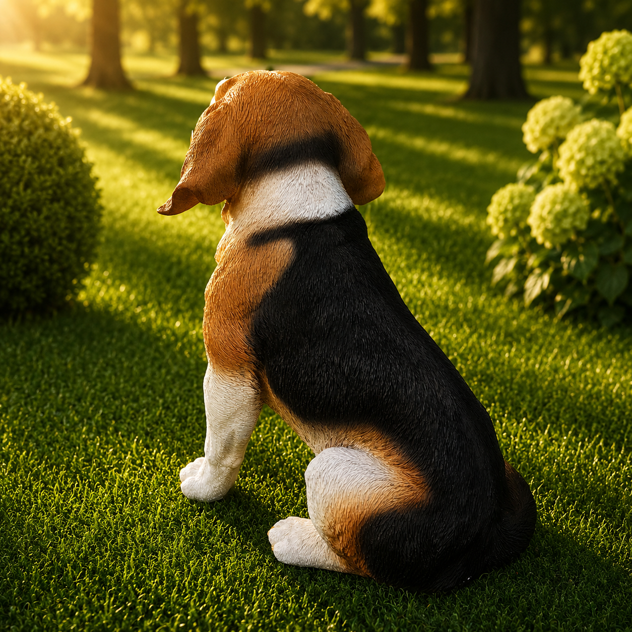 Beagle siddende - Billede 2