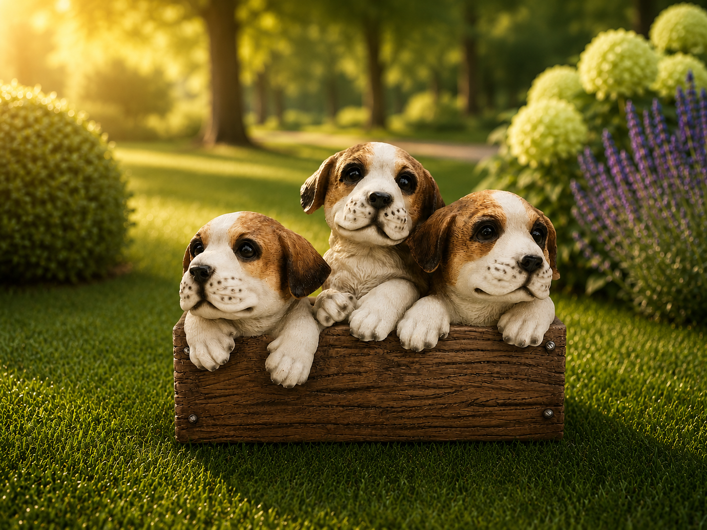 Jack Russell Terrier i plantekasse