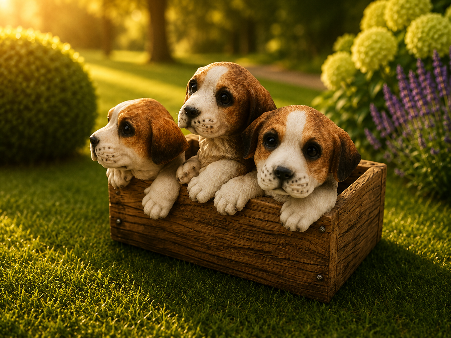 Jack Russell Terrier i plantekasse - Billede 2