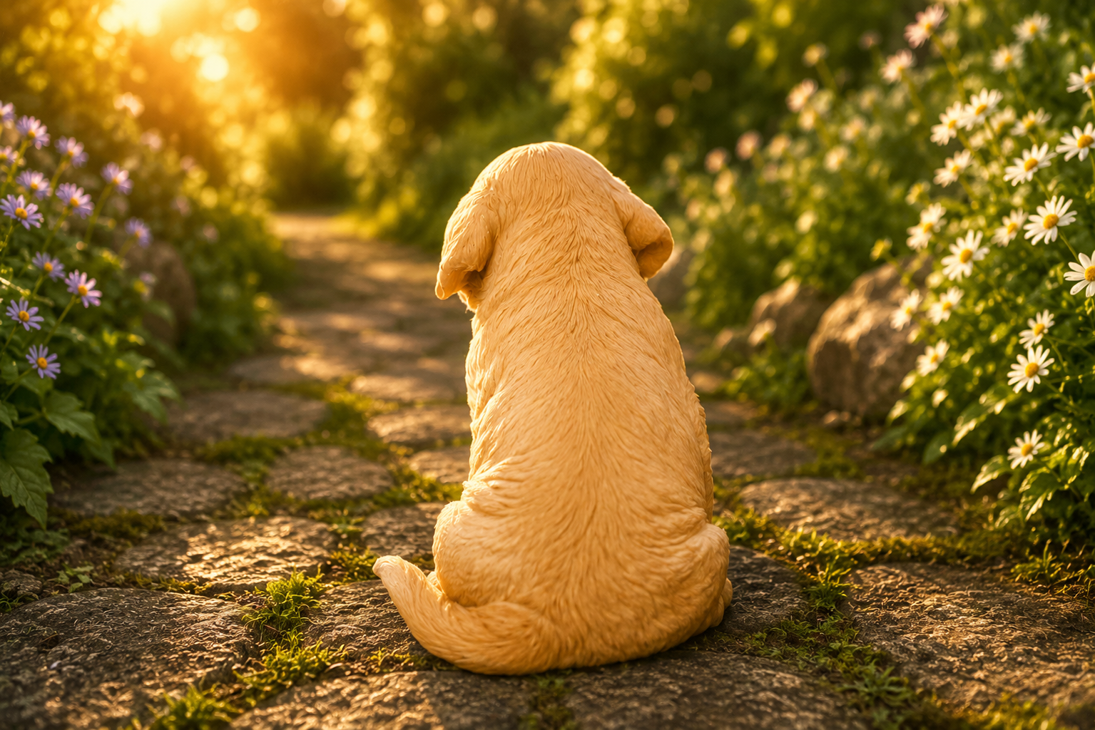 Labrador sidder lille - sæt af 3 - Billede 4