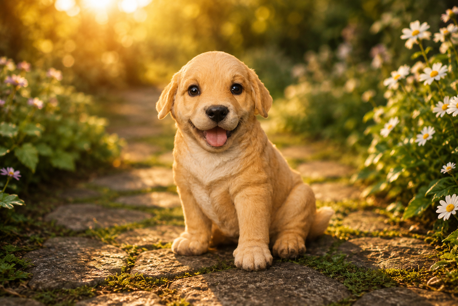 Labrador sidder lille - sæt af 3