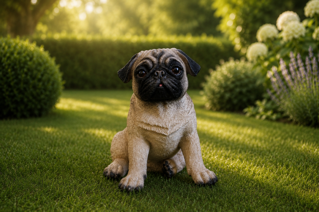 Mops siddende