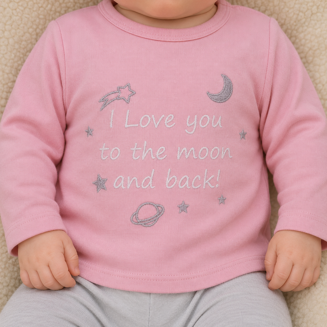 VIB I Love You.. langærmet babybluse
