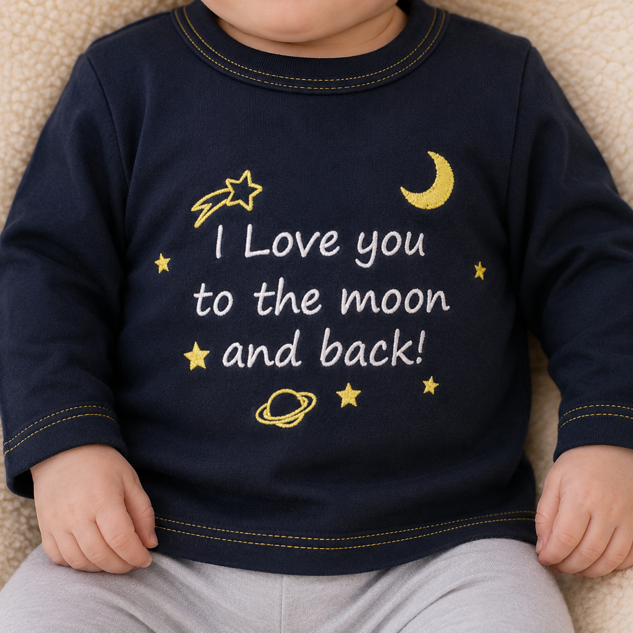 VIB I Love You.. langærmet babybluse - Image 2