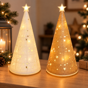 LED-juletræ med stjerner