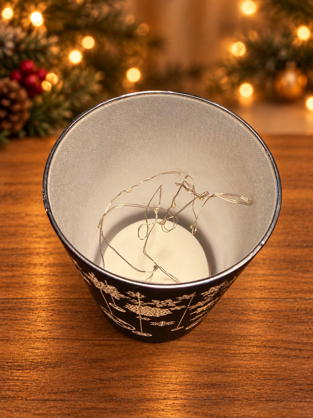LED-julelampe med snefnug - Billede 3