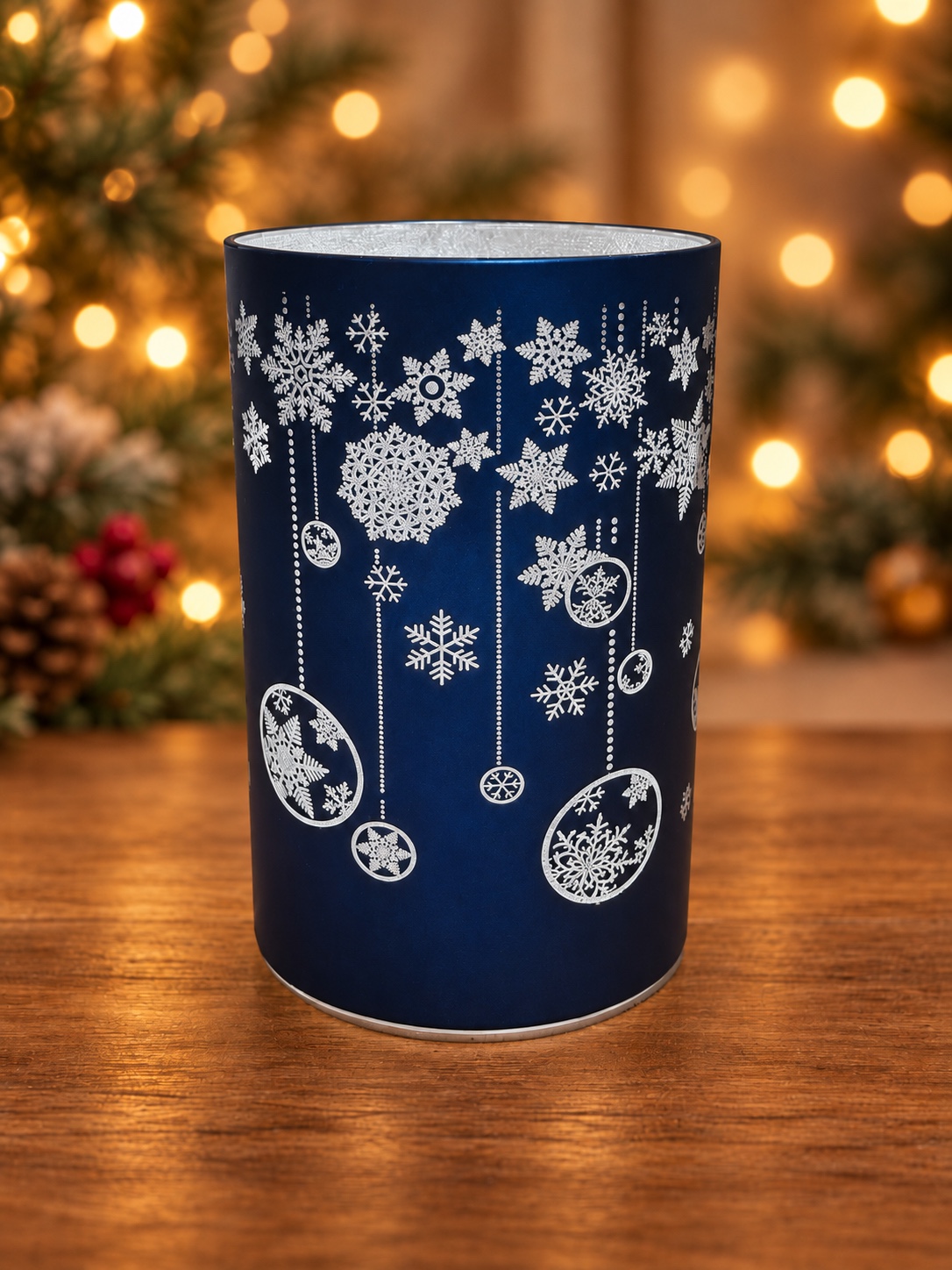 LED-julelampe med snefnug - Billede 2